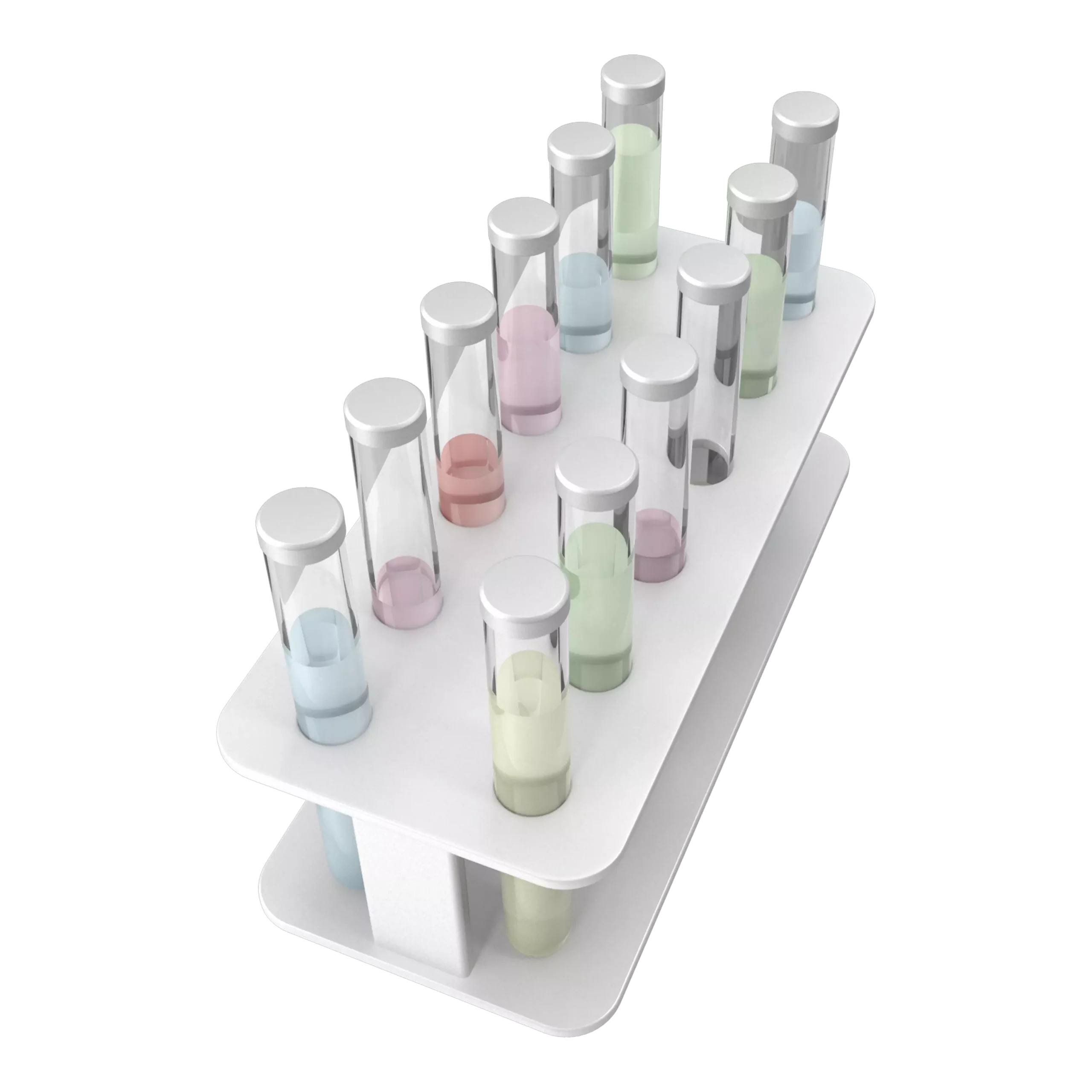 An array of test tubes as the Advanced Analytics quickcard header image