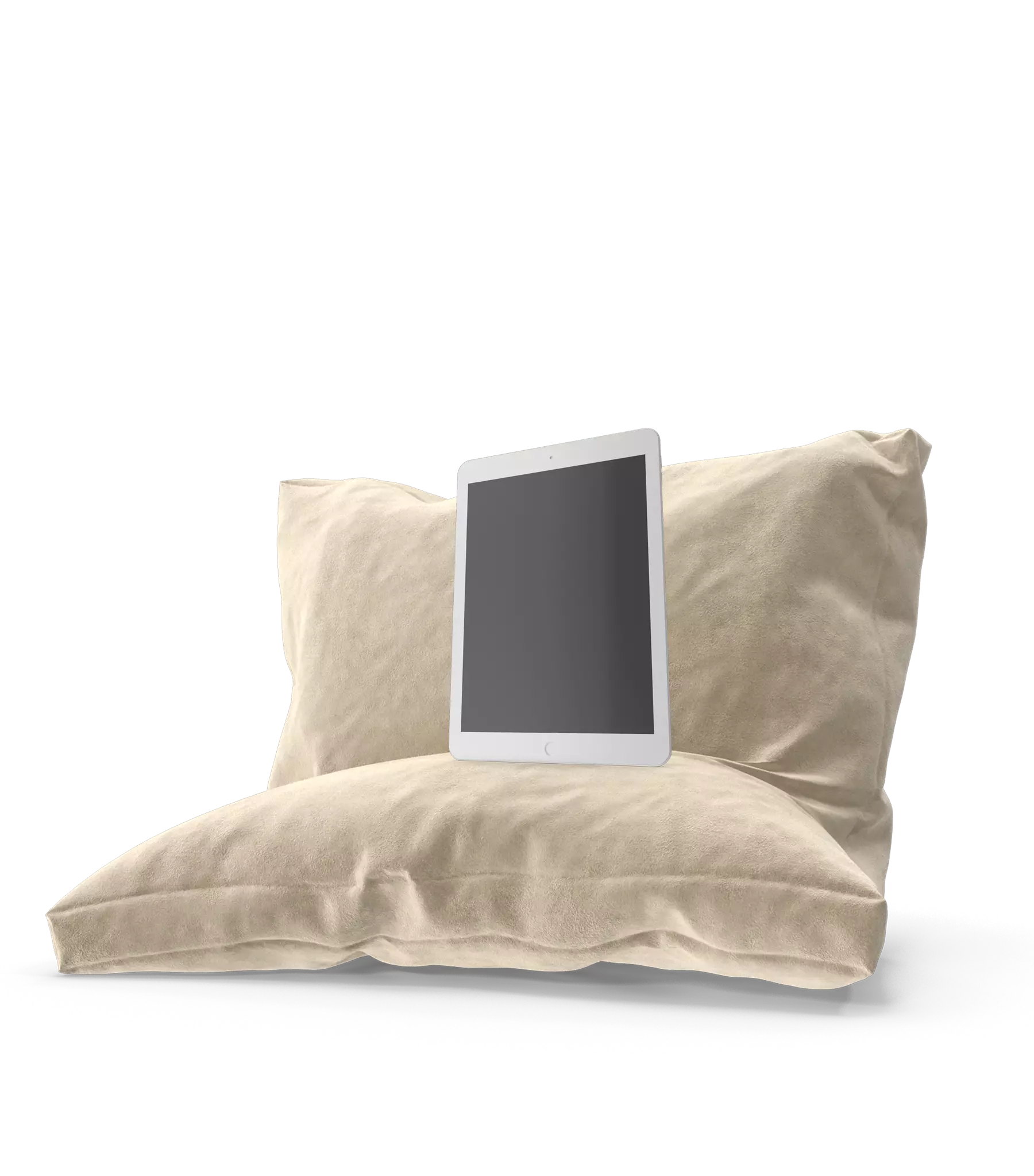 An iPad on a pillow as the Digital Wellbeing quickcard header image