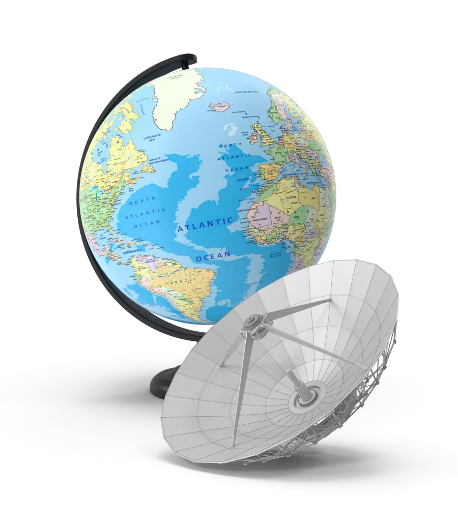 A dish and a globe as the PESTEL Analysis quickcard header image