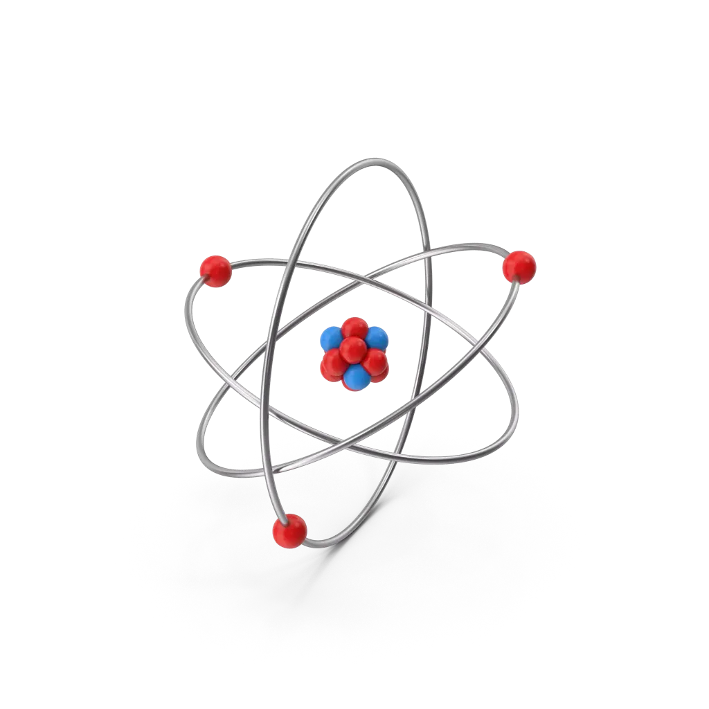 Structure of an atom as the Quantum Computing quickcard header image
