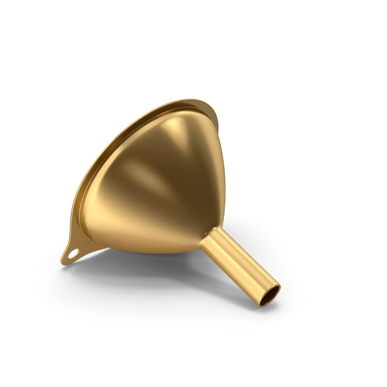 A golden funnel as the Sales Funnel quickcard header image