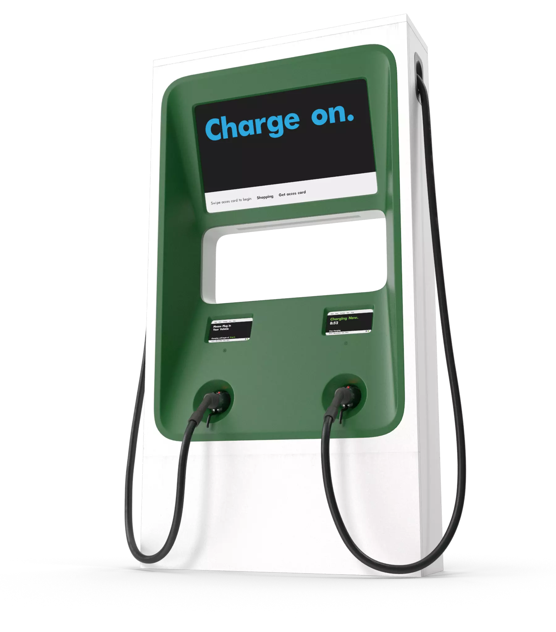 An electric charging station as the Circular Economy quickcard header image
