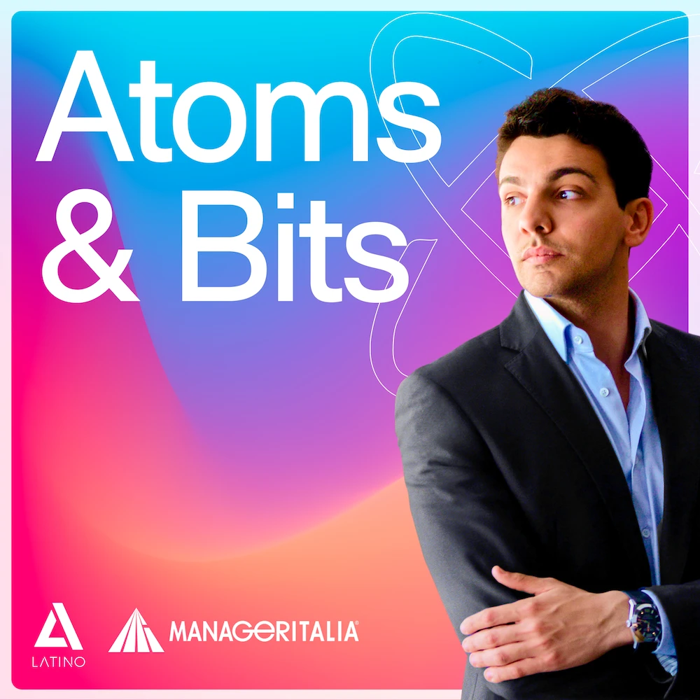 Art Cover of the Atoms and Bits Podcast by Andrea Latino