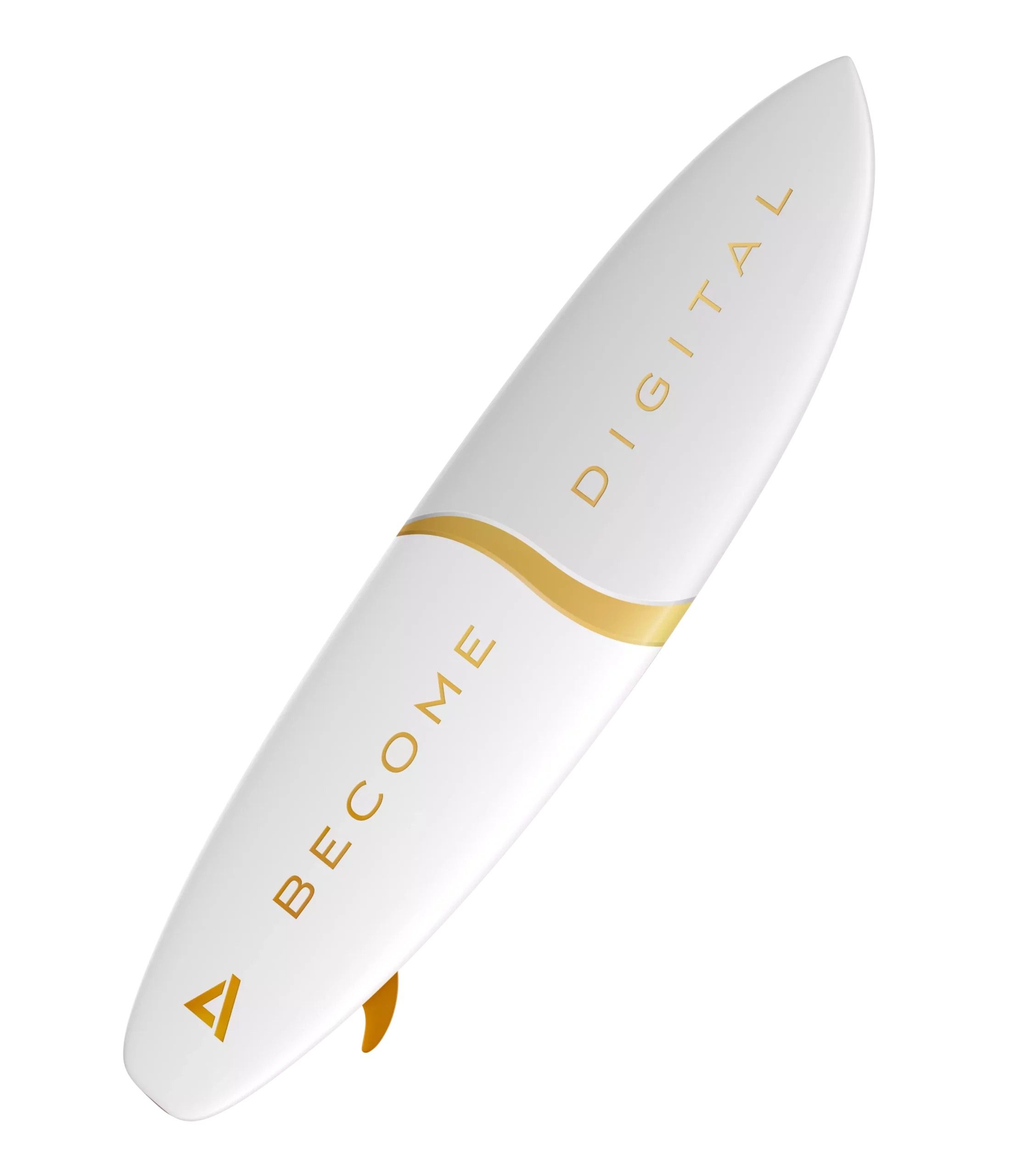 A decorative light surfboard
